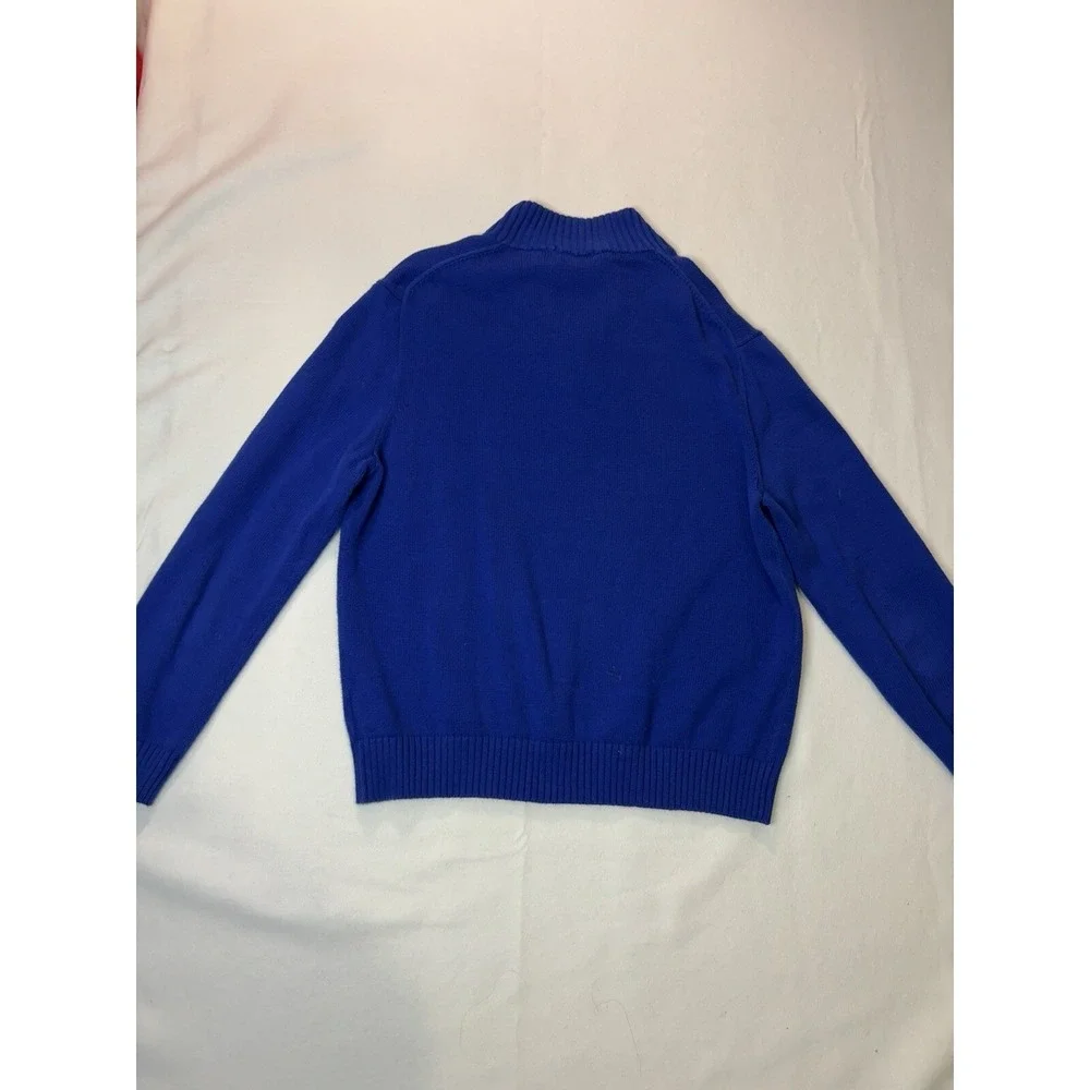 Polo Ralph Lauren Men's Blue 1/4 Zip Sweater Pullover Long Sleeve Size XL